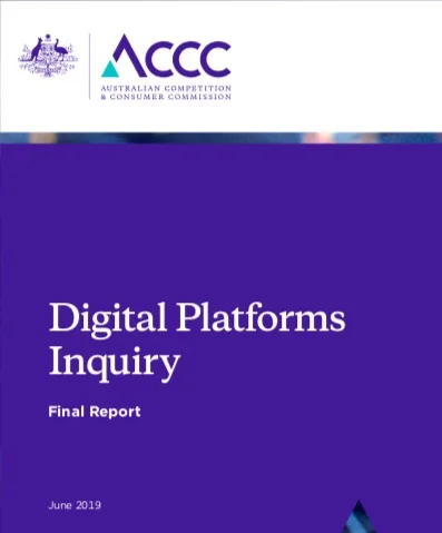 "Digital platform inquiry by Australia Competition and Consumer Commission" - A Good Read