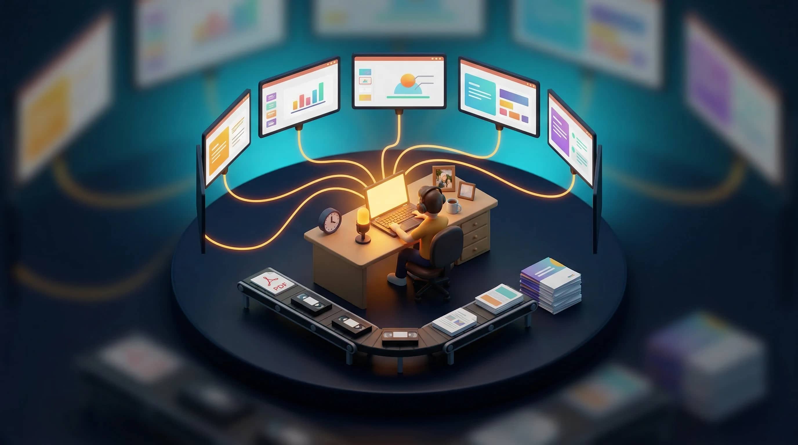 フルタイムで働きながら7モジュールのコースを一人で作った方法