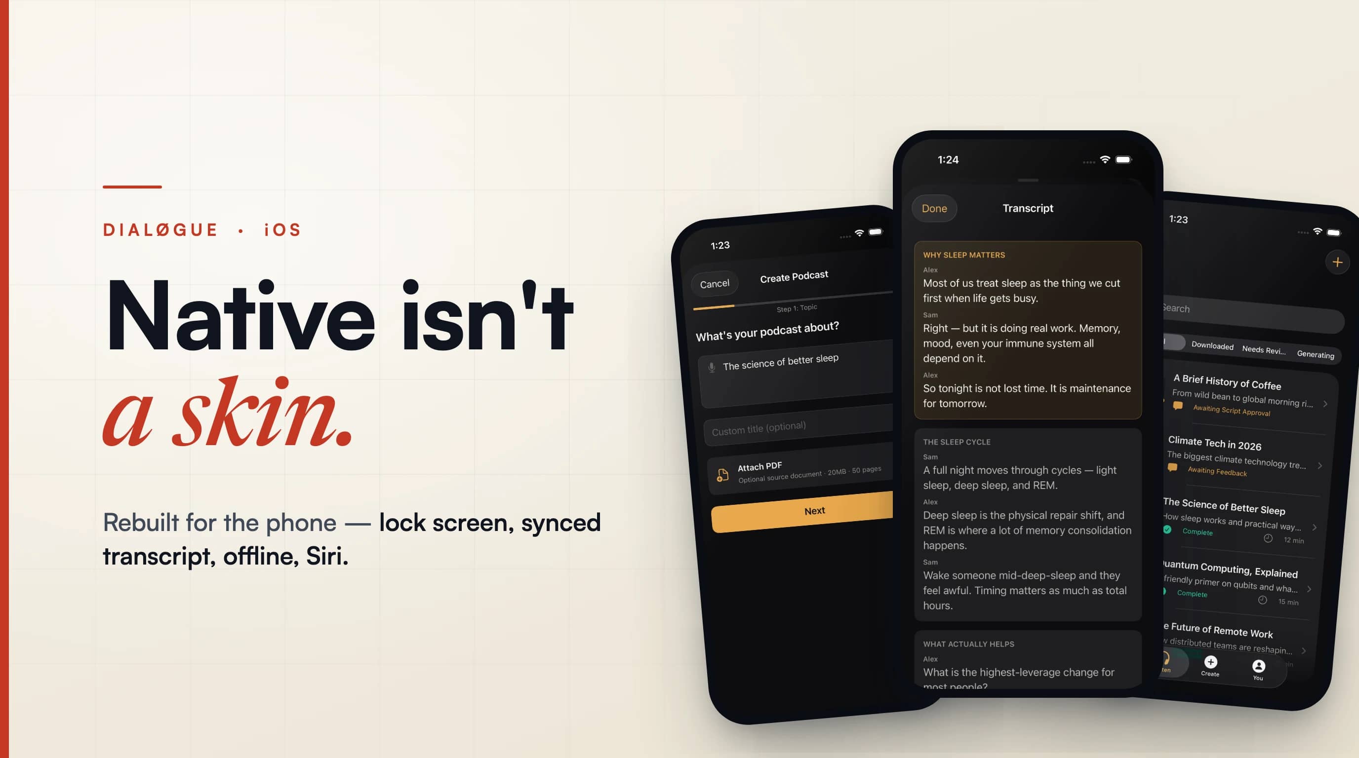 Native Isn't a Skin: Rebuilding DIALØGUE's iOS App