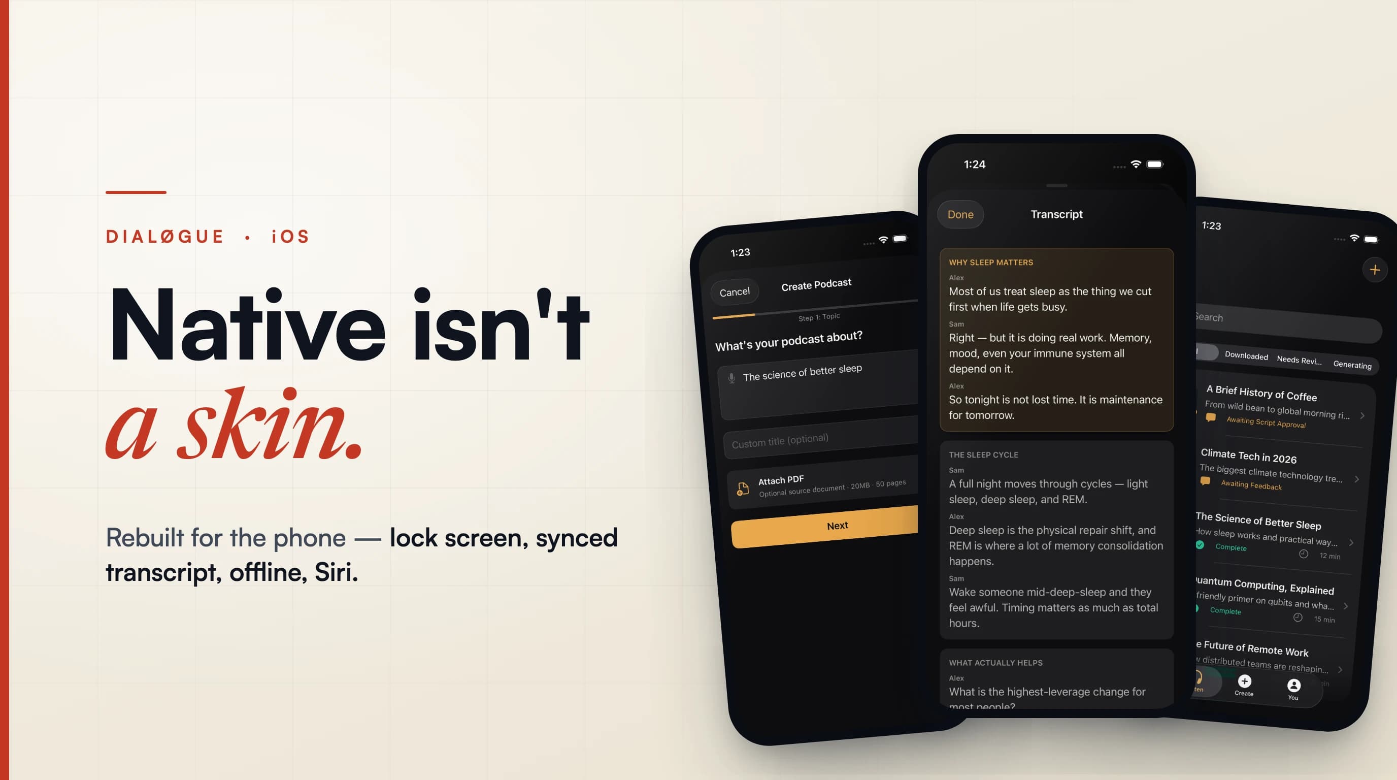 Native Isn't a Skin: Rebuilding DIALØGUE's iOS App