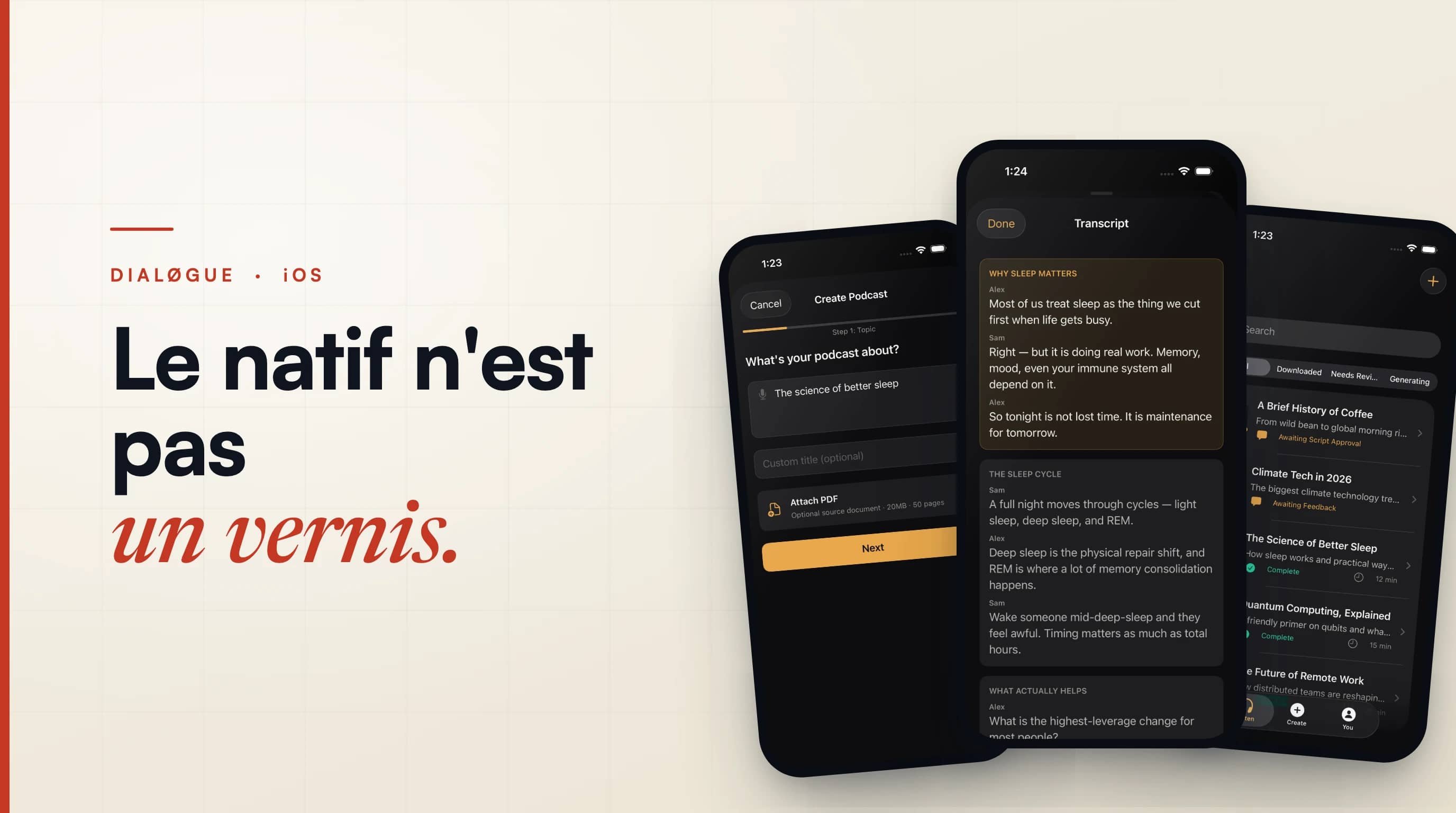Le natif, ce n'est pas un vernis : j'ai reconstruit l'app iOS de DIALØGUE