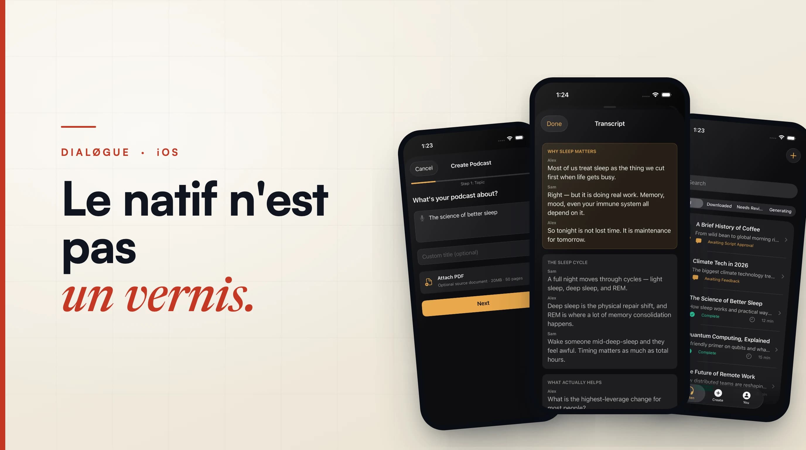 Le natif, ce n'est pas un vernis : j'ai reconstruit l'app iOS de DIALØGUE