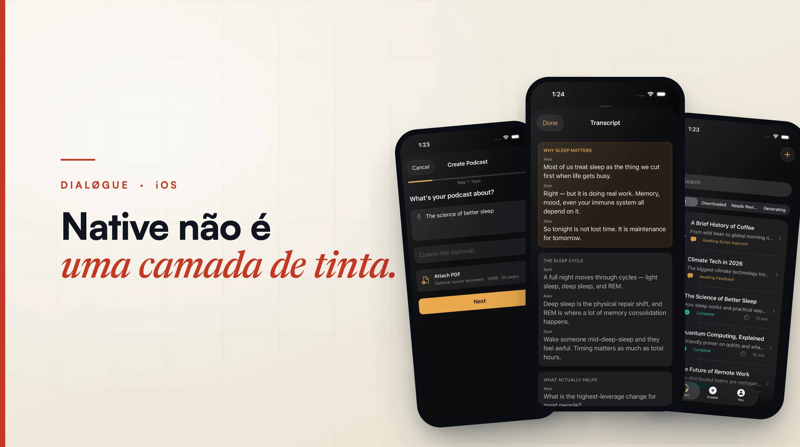 Ser Nativo Não É Uma Camada de Tinta: Reconstruindo o App iOS do DIALØGUE