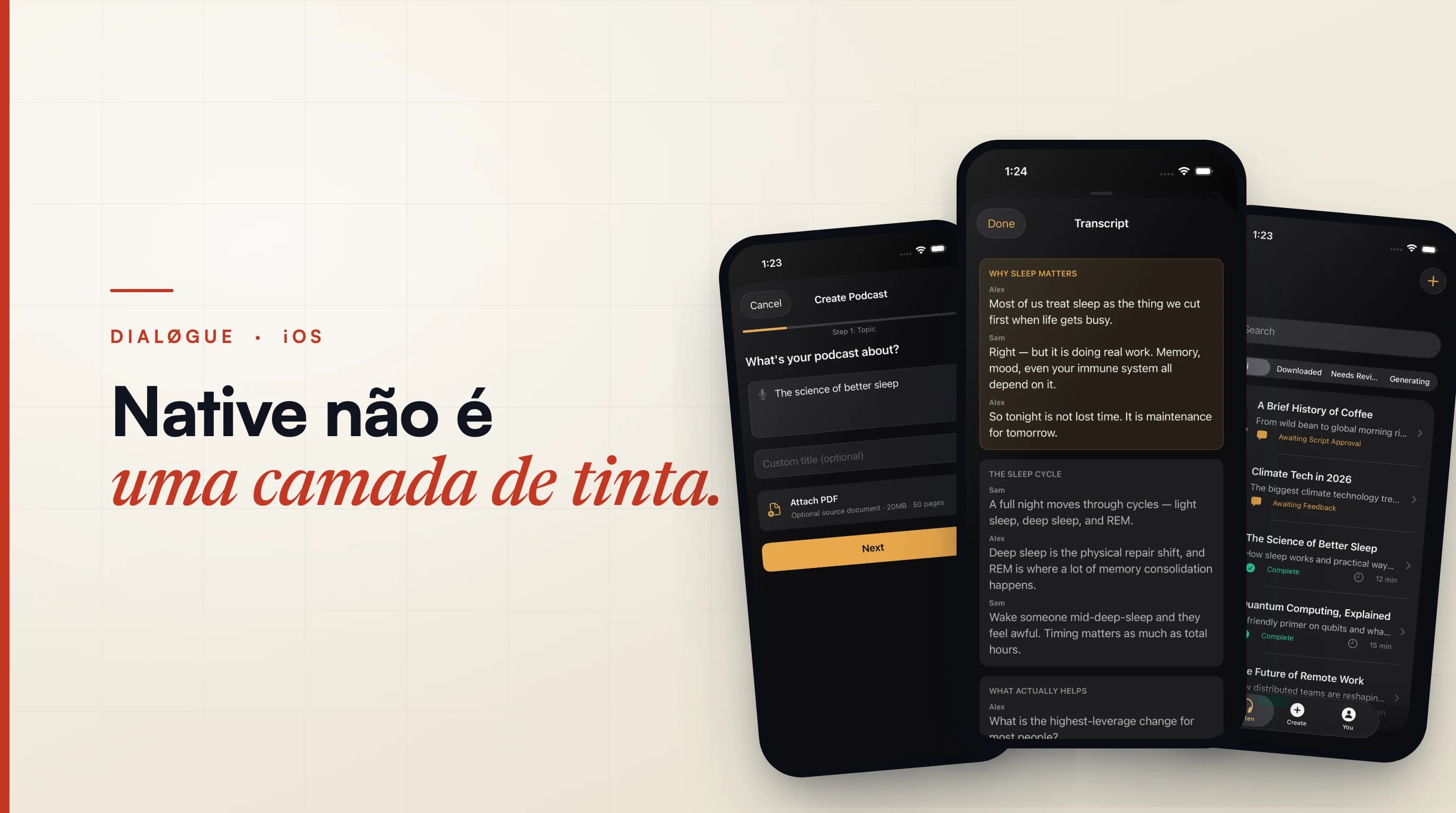 Ser Nativo Não É Uma Camada de Tinta: Reconstruindo o App iOS do DIALØGUE